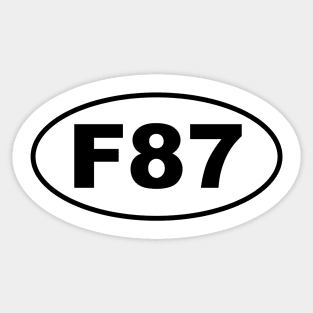 F87 Chassis Code Marathon Style Sticker